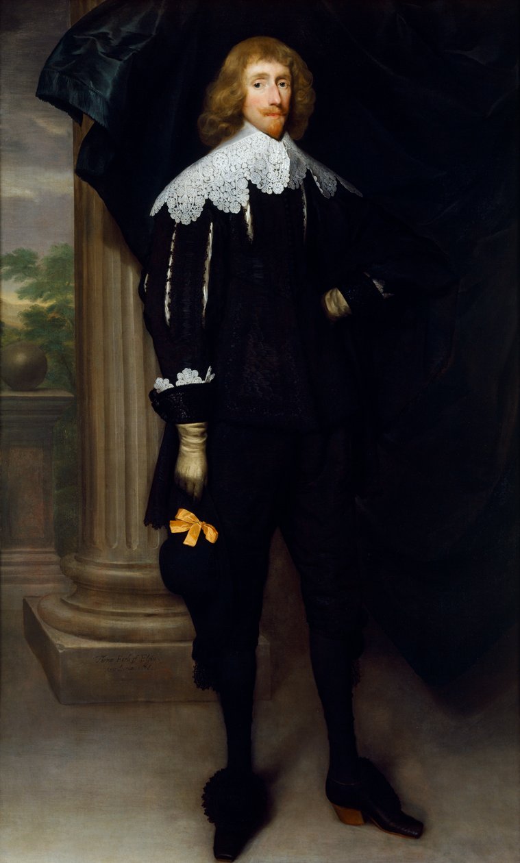 Thomas Bruce, hrabia Elgin (olej na płótnie) autorstwa Cornelius Janssen van Ceulen