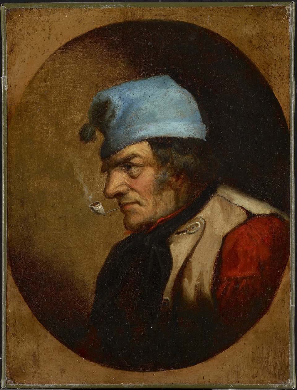 Siedlisko z Blue Tuque i Fajką, ok.1855 (olej na płótnie) autorstwa Cornelius Krieghoff