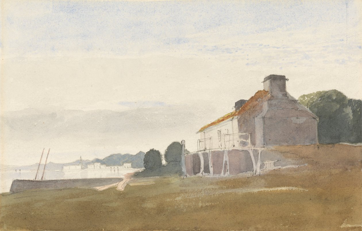 Domek nad zatoką autorstwa Cornelius Varley