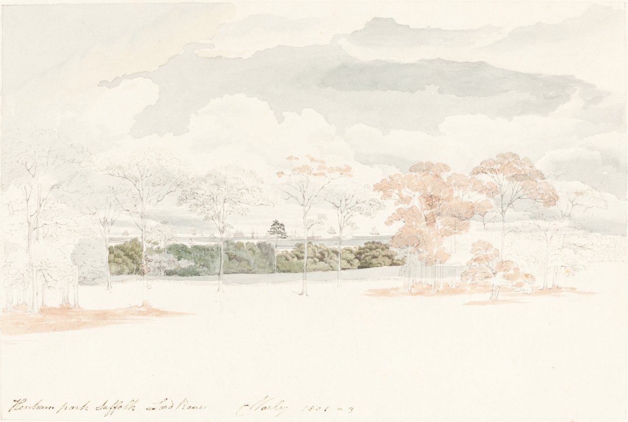 Henham Park, Suffolk autorstwa Cornelius Varley