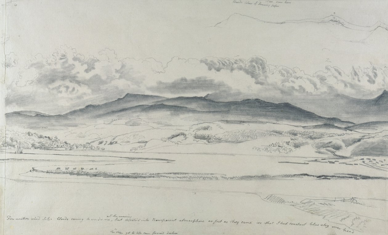Górska panorama w Walii, Cader Idris autorstwa Cornelius Varley