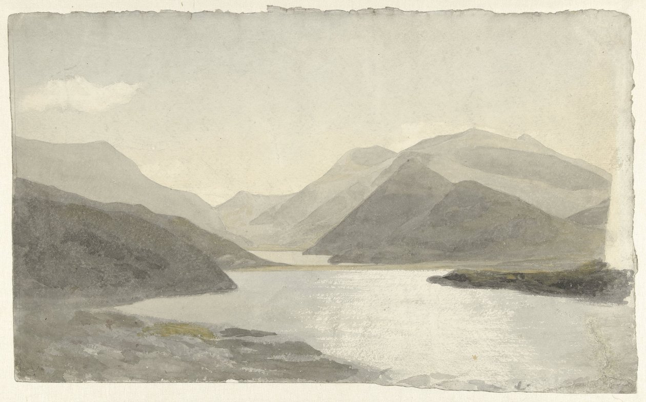 Światło słoneczne nad jeziorem w pobliżu Snowdon, Llanberis, Północna Walia Światło słoneczne na jeziorze w Snowdon, Llanberis, Północna Walia autorstwa Cornelius Varley