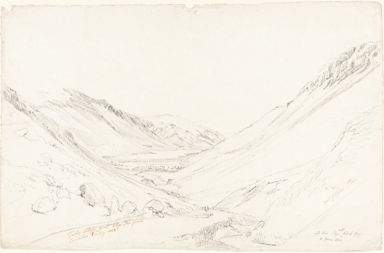 Tally Llyn z Llyn Trigrain autorstwa Cornelius Varley