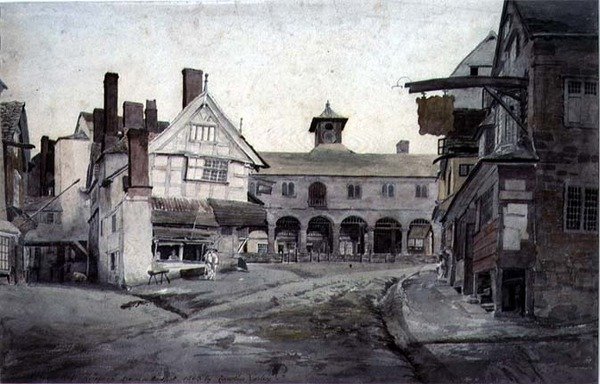 The Market Place, Ross, Herefordshire autorstwa Cornelius Varley