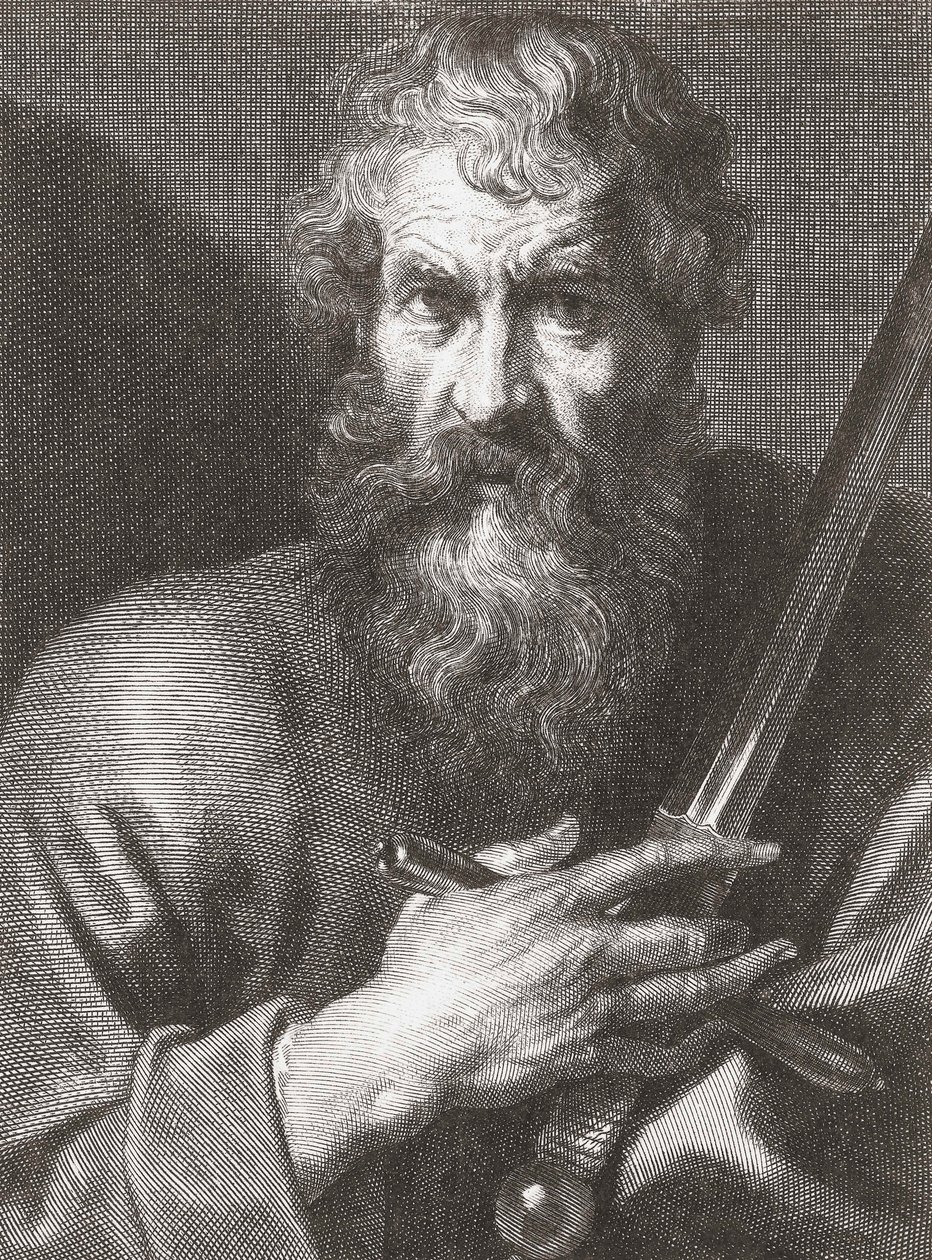 Paweł Apostoł. Portret. autorstwa Cornelius van Caukercken