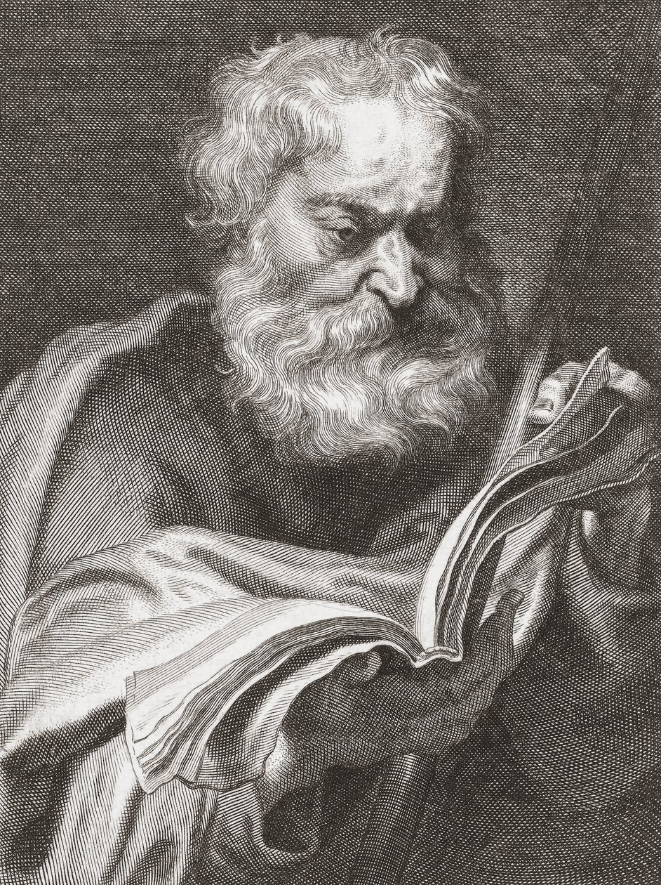 Tomasz Apostoł, Tomasz Wątpiący, portret. autorstwa Cornelius van Caukercken