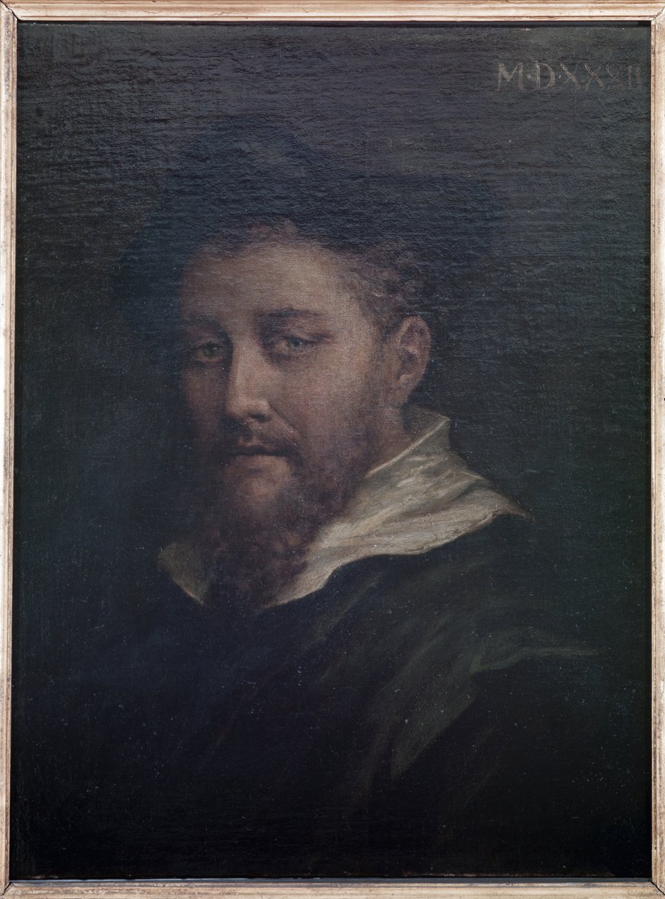 Portret przypuszczalnie należący do artysty, 1532 autorstwa Antonio da Correggio