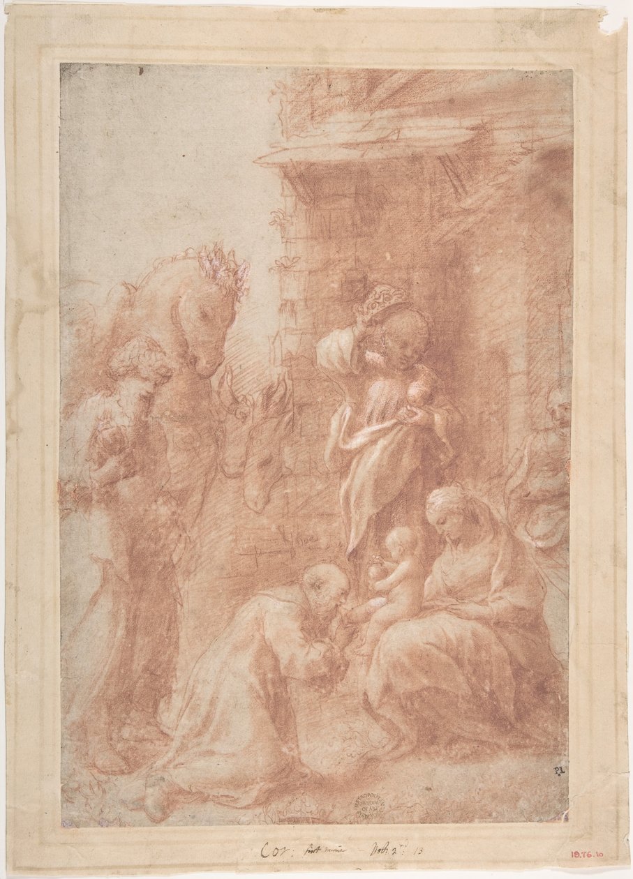 Adoracja Trzech Króli, ca. 1517. autorstwa Correggio