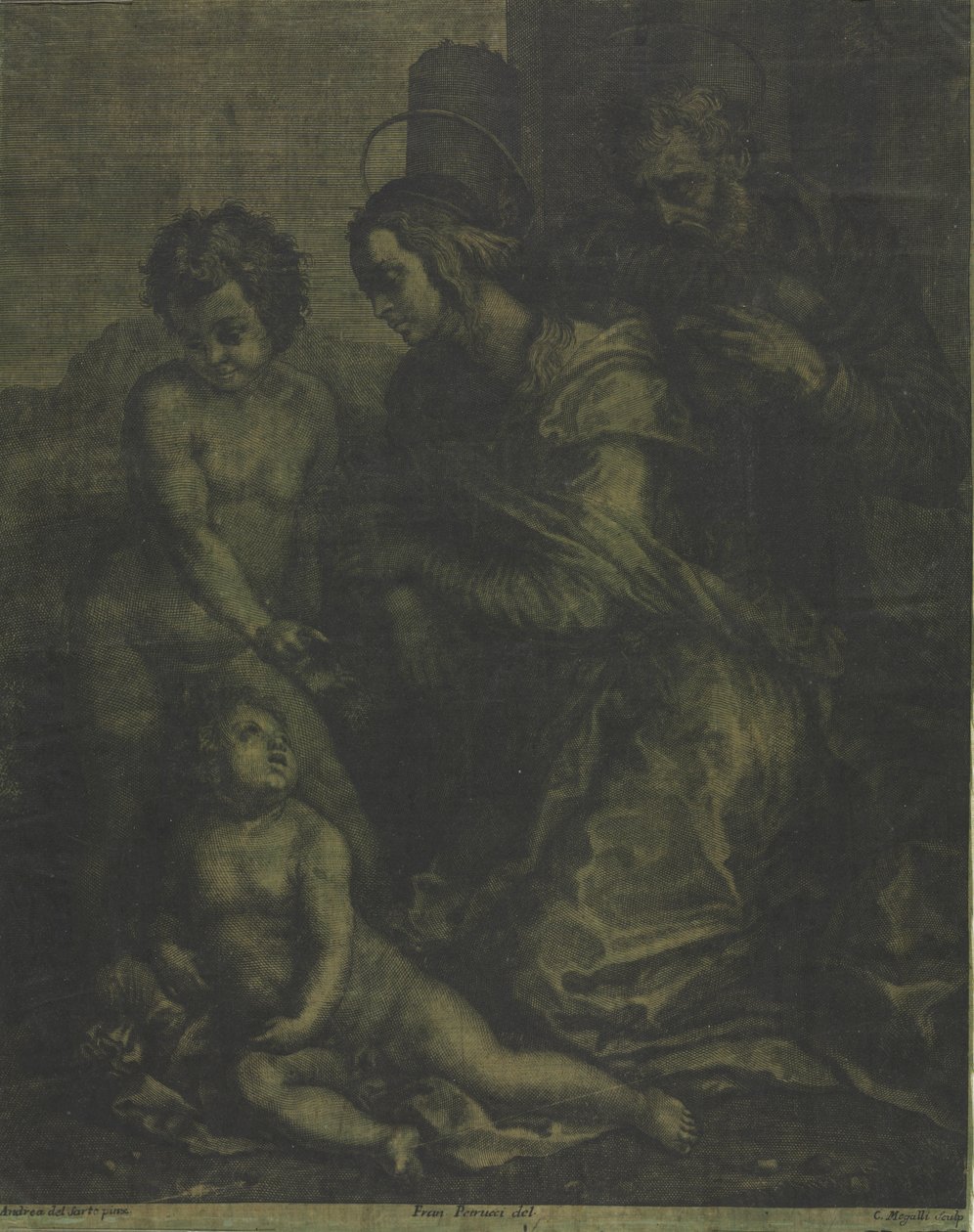 Święta Rodzina ze św. 1710-1715. autorstwa Cosimo Mogalli