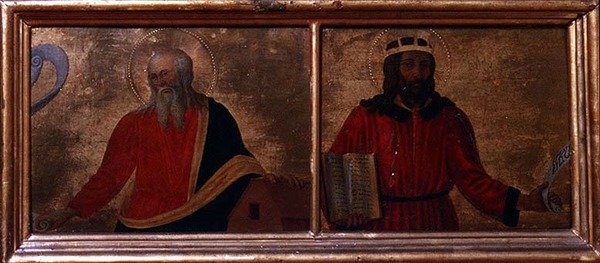 Noe i David (tempera na panelu) autorstwa Cosimo Rosselli