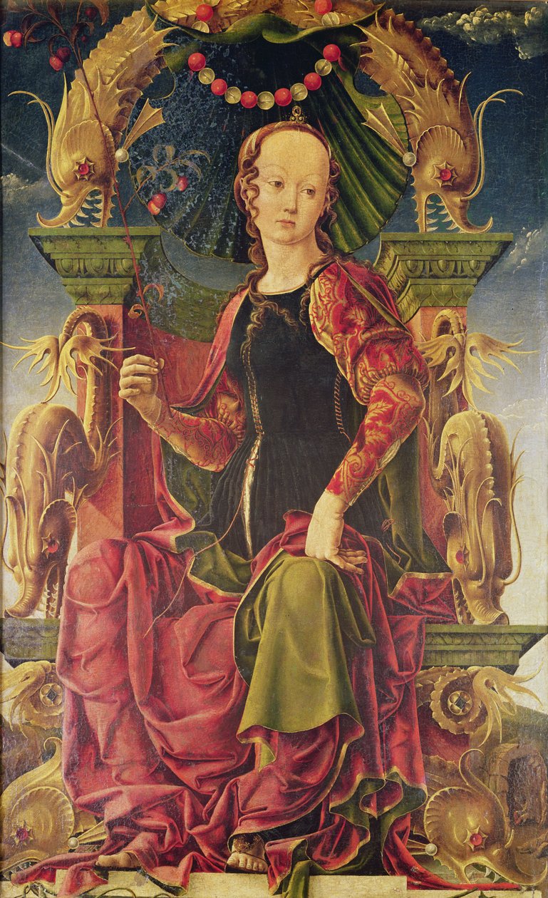 Muse, ok. 1455-60 (olej z temperą jajeczną) autorstwa Cosimo Tura