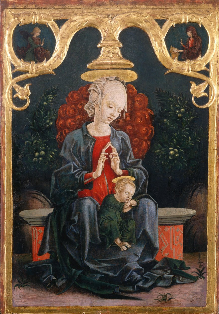 Madonna w ogrodzie autorstwa Cosimo Tura
