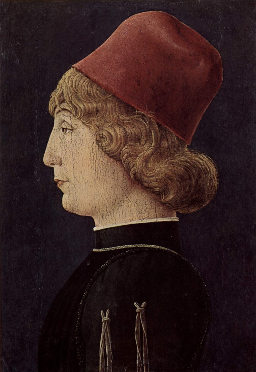Portret młodego mężczyzny autorstwa Cosimo Tura