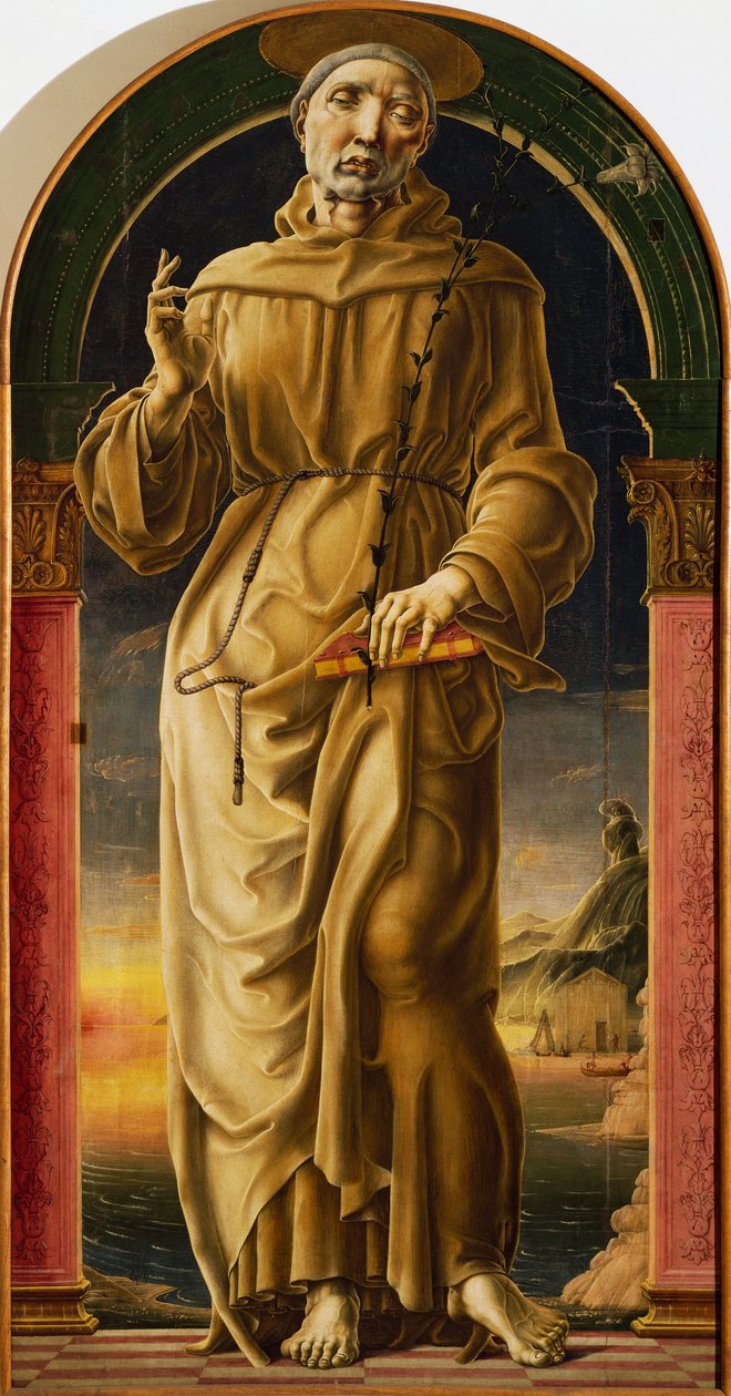 Św. Antoni, pędzla Cosme Tura (ok. 1430-1495), obraz. autorstwa Cosimo Tura