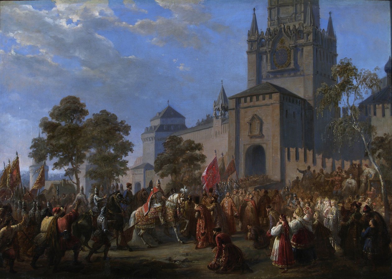 Powstanie narodowe Kuźmy Minina i hrabiego Dmitrija Pożarskiego, 1856 autorstwa Cosroe Dusi