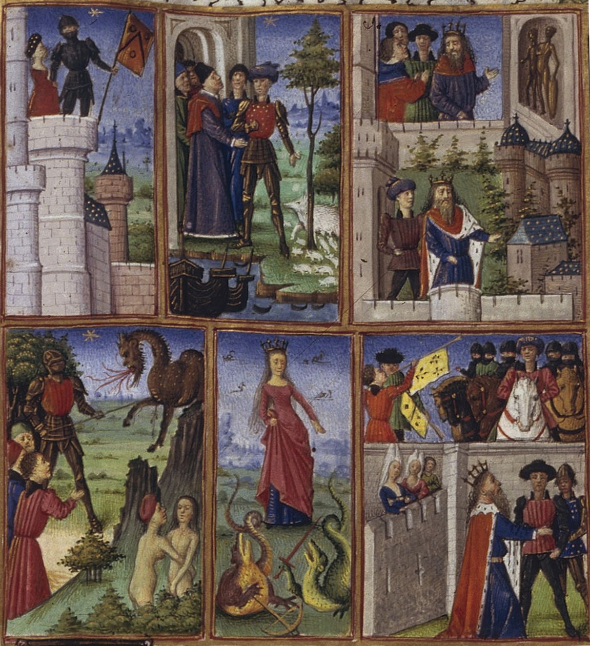 Ilustracja do eposu Eneida autorstwa Wergiliusza, 1450-1499 autorstwa Coëtivy Master