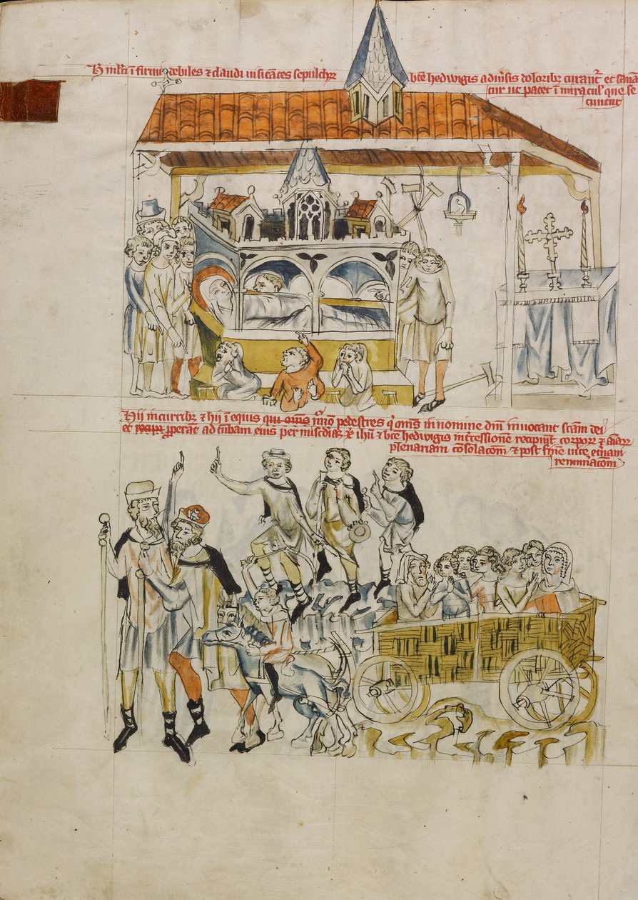 Życie Błogosławionej Jadwigi autorstwa Court workshop of Duke Ludwig I of Liegnitz and Brieg