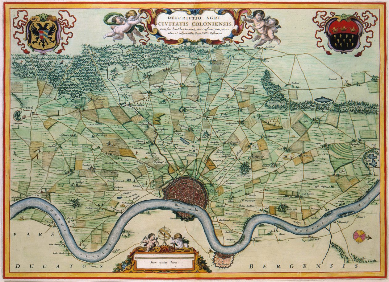 Kolonia - Mapa autorstwa Johannes and Mortier, Cornelis Covens