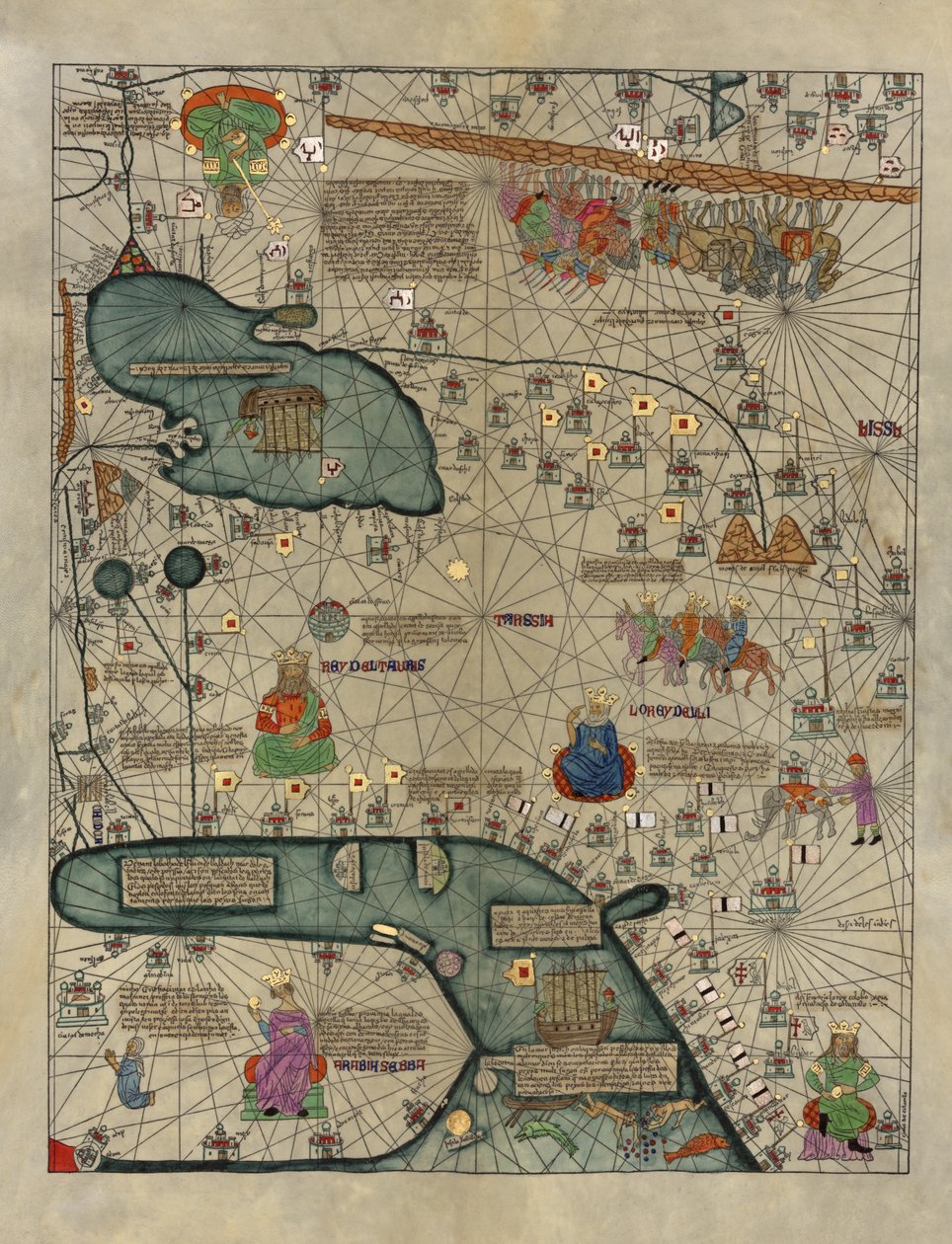 Atlas kataloński autorstwa Abraham Cresques