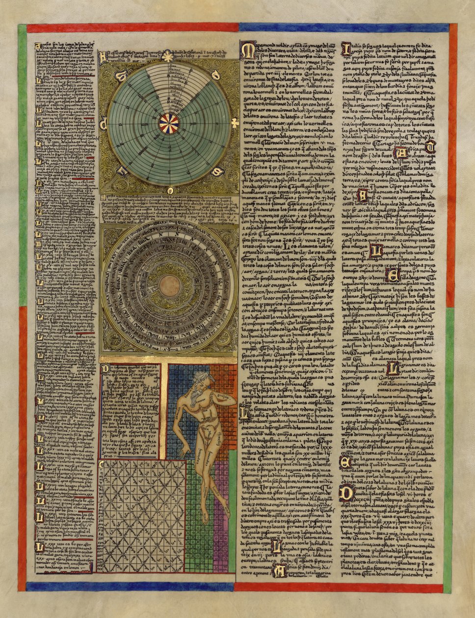 Arkusz 1 katalońskiego Atlasu autorstwa Abraham Cresques