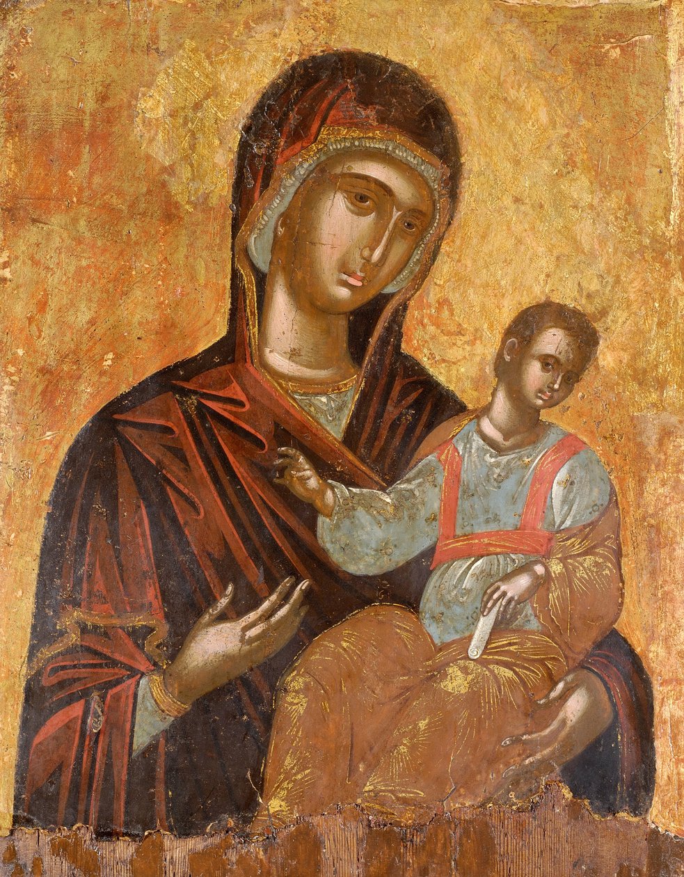 Dziewica Hodegetria autorstwa Cretan School
