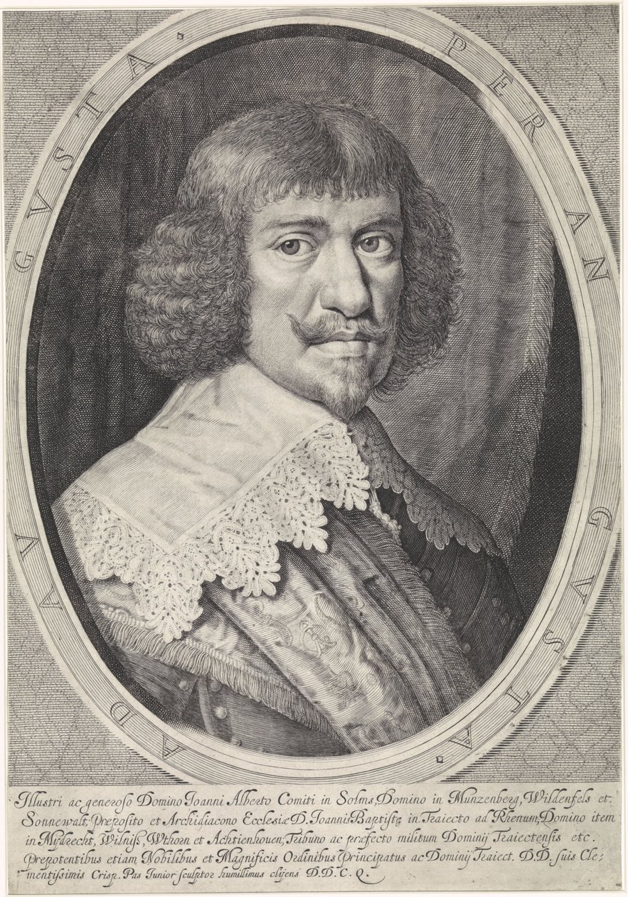 Johan Albert van Solms 1599-1648 autorstwa Crispijn van de Passe
