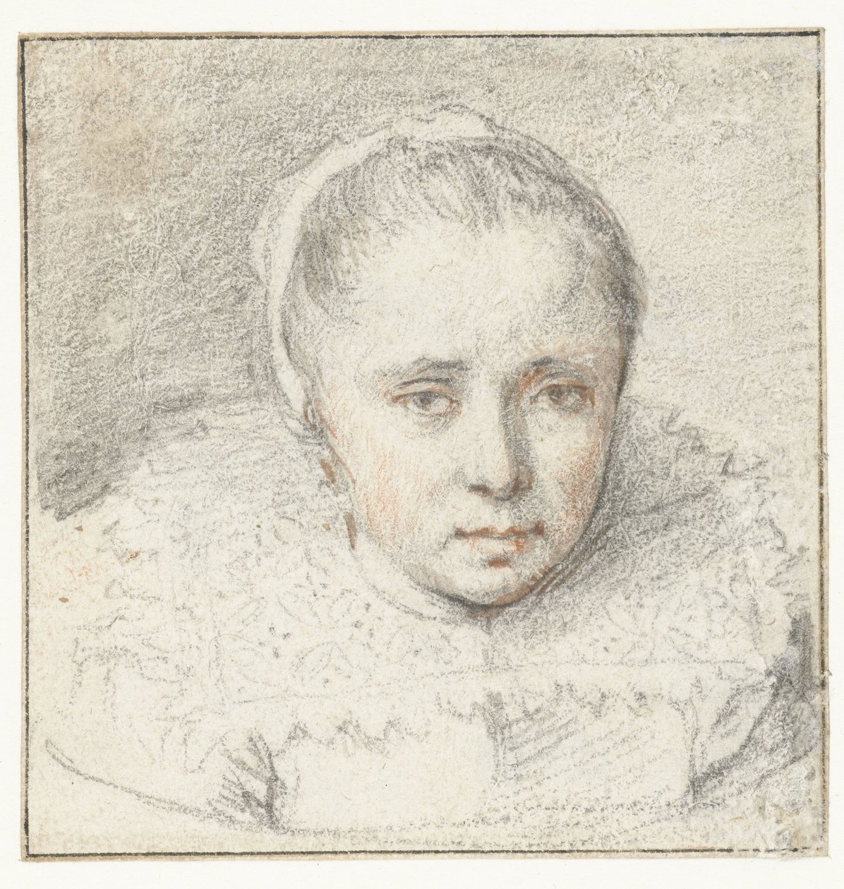 Portret młodej kobiety autorstwa Crispijn van de Passe (I) (attributed to)