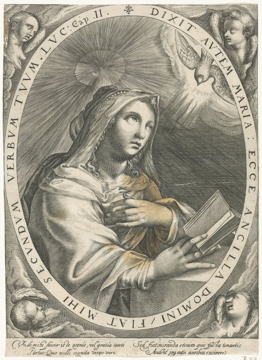Zwiastowanie (Maryja Dziewica) autorstwa Crispijn van de Passe (I)