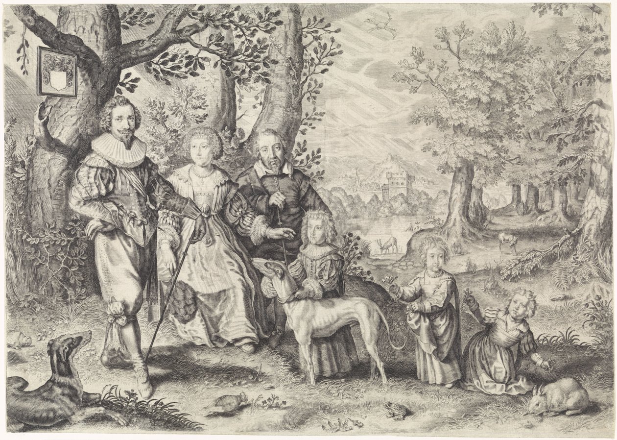 Portret Guy Michel Lejay i jego rodziny autorstwa Crispijn van de Passe (II)