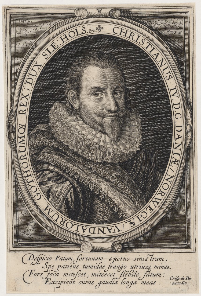 Chrystian IV, król Danii autorstwa Crispijn van de Passe I