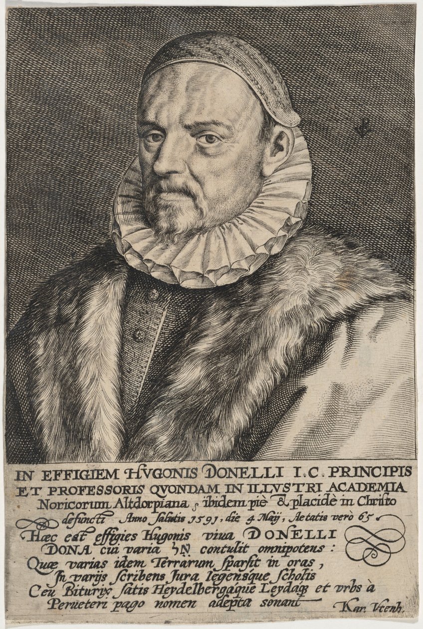 Hugo Donellus autorstwa Crispijn van de Passe I