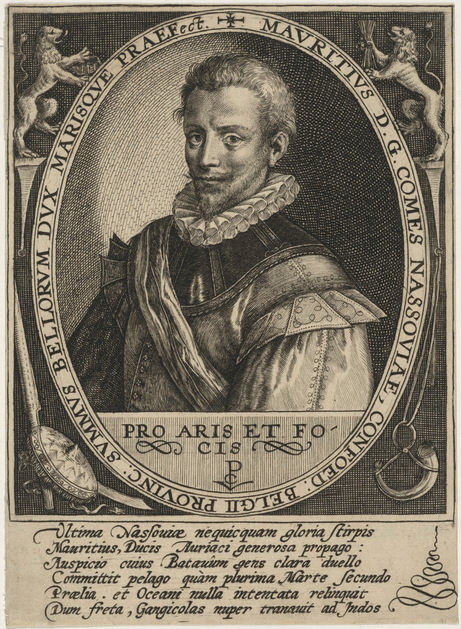 Maurice z Nassau, książę Oranii autorstwa Crispijn van de Passe I