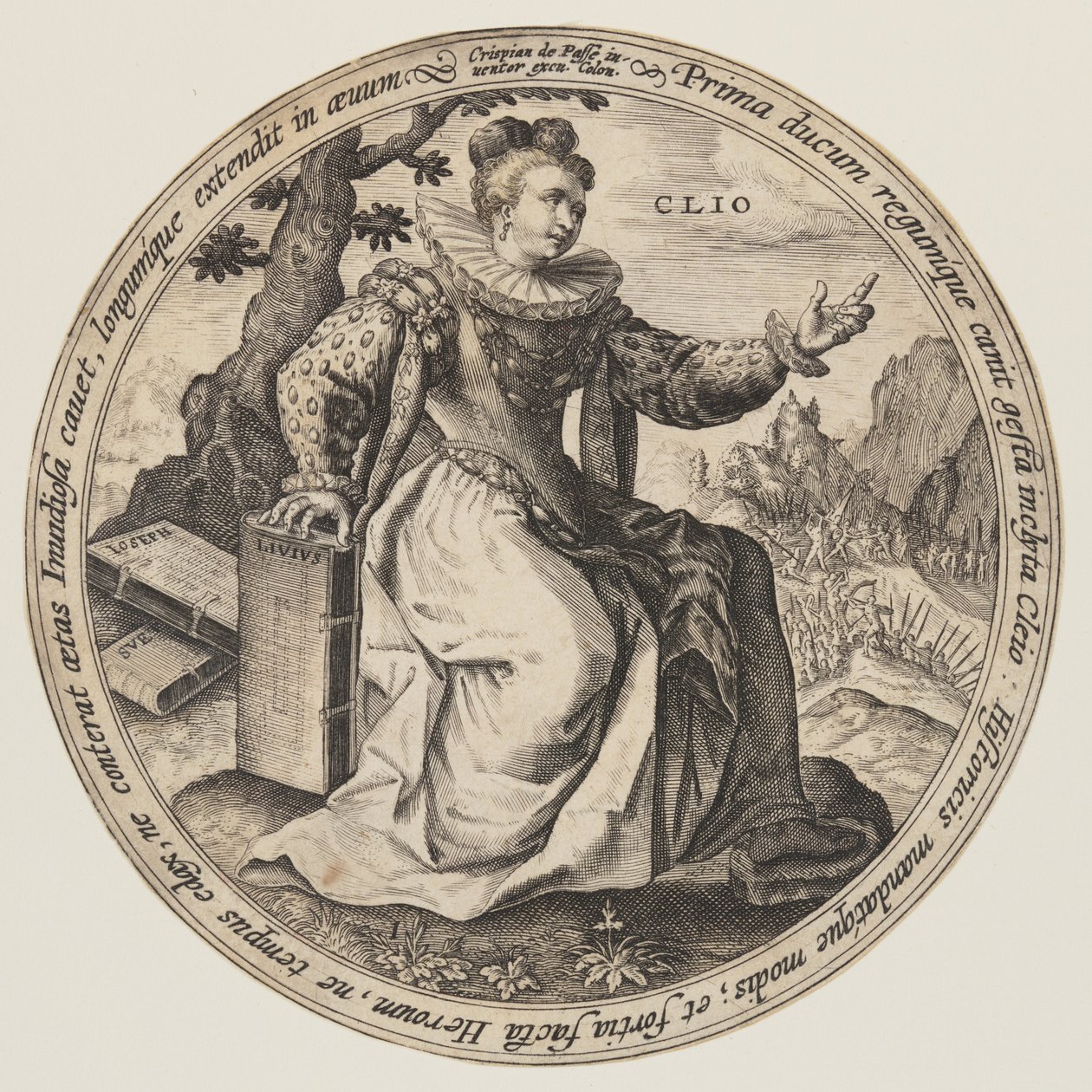 Thalia, z Muz autorstwa Crispijn van de Passe I