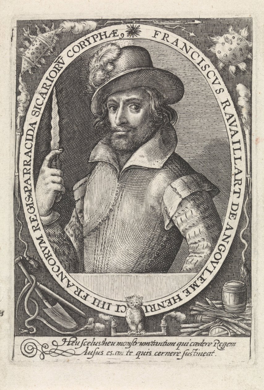François Ravaillac 1578-1610, morderca króla Francji Henryka IV, ok. 1610-1615. autorstwa Crispijn van de Passe the Elder