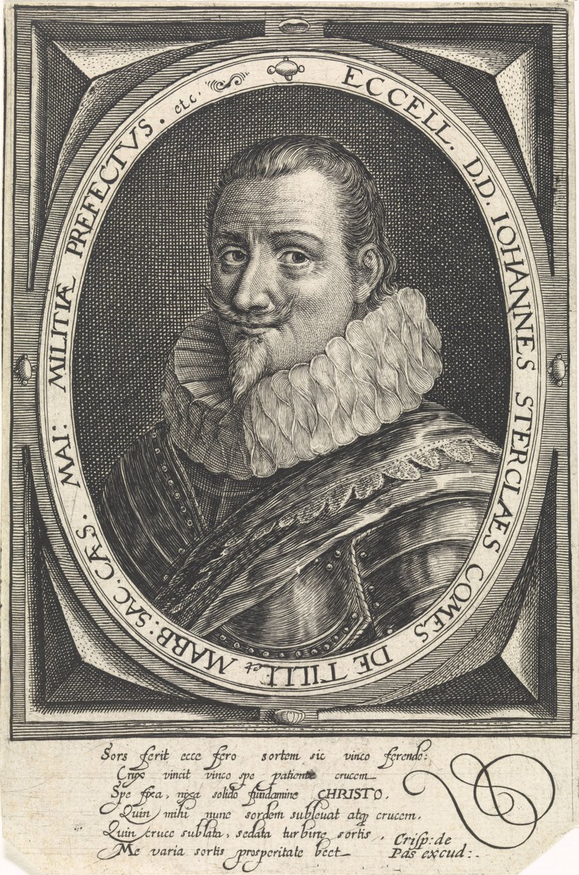 Portret Johanna Tserclaesa, hrabiego Tilly autorstwa Crispijn van de Passe the Elder