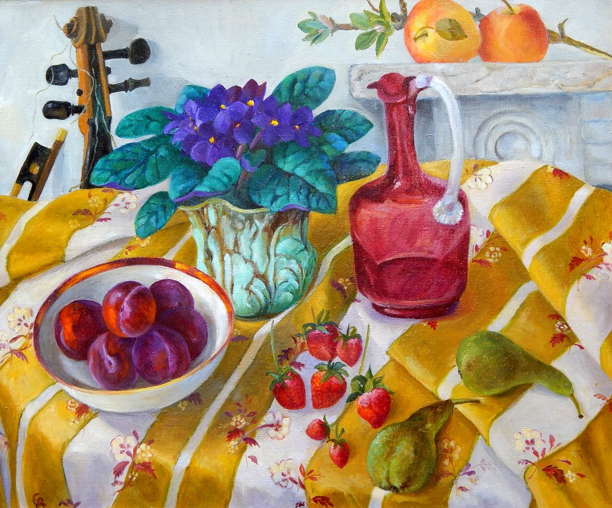 Fiołki afrykańskie, 2012, (50x60) autorstwa Cristiana Angelini