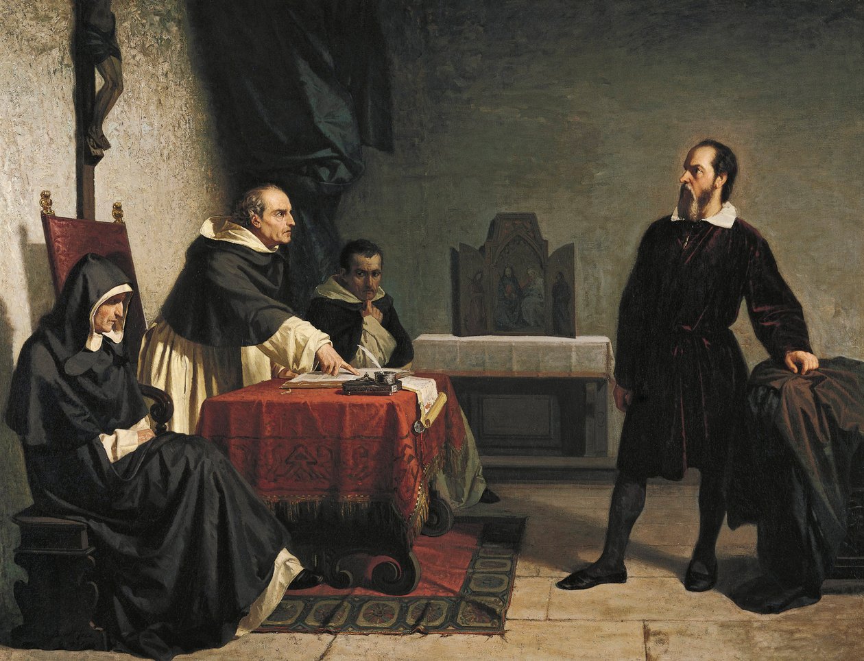 Galileusz przed rzymską inkwizycją autorstwa Cristiano Banti