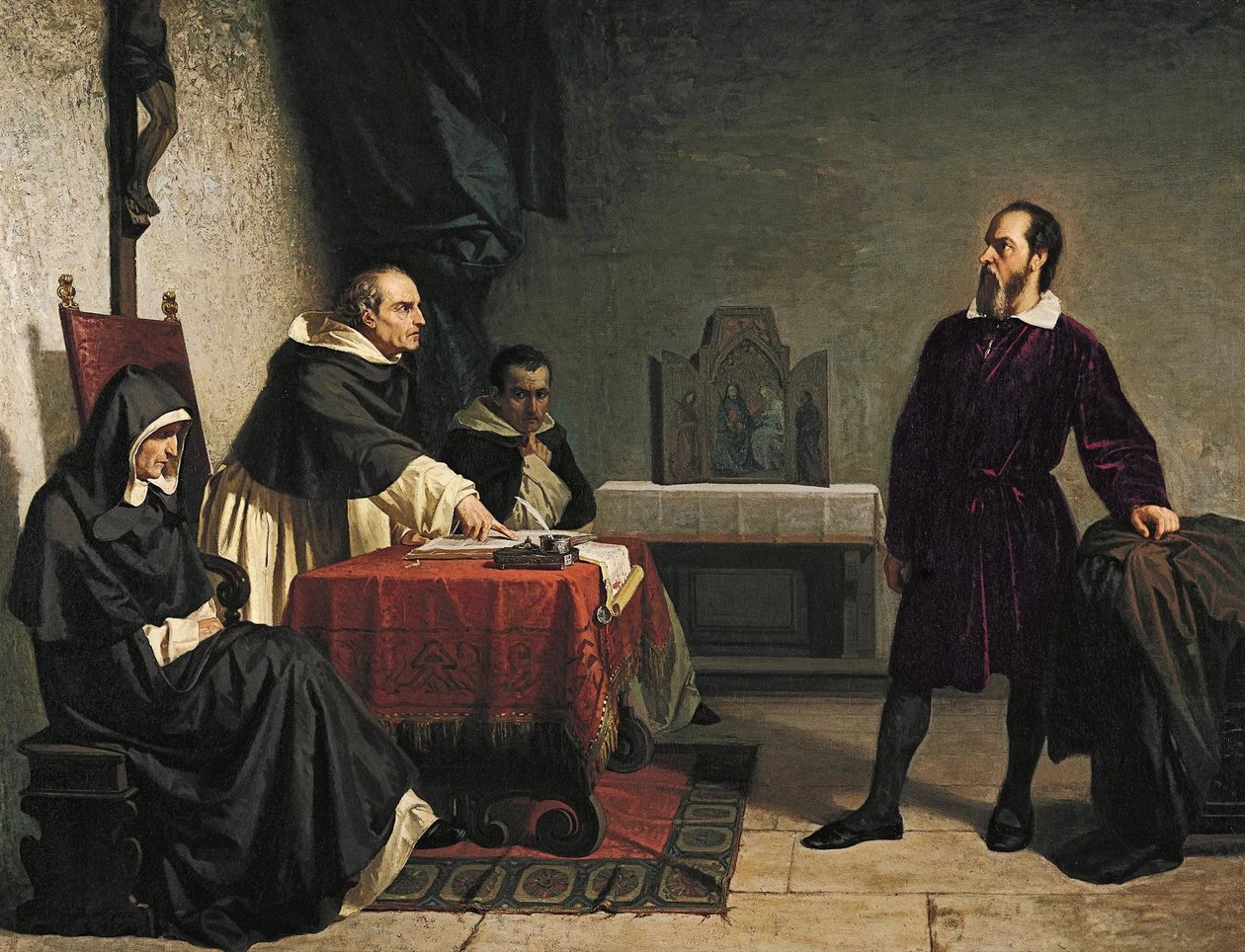 Galileusz w obliczu rzymskiej inkwizycji autorstwa Cristiano Banti