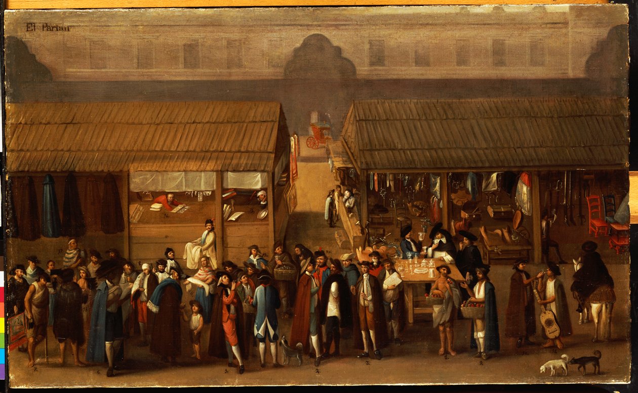 El Parian autorstwa Cristobal de Villalpando
