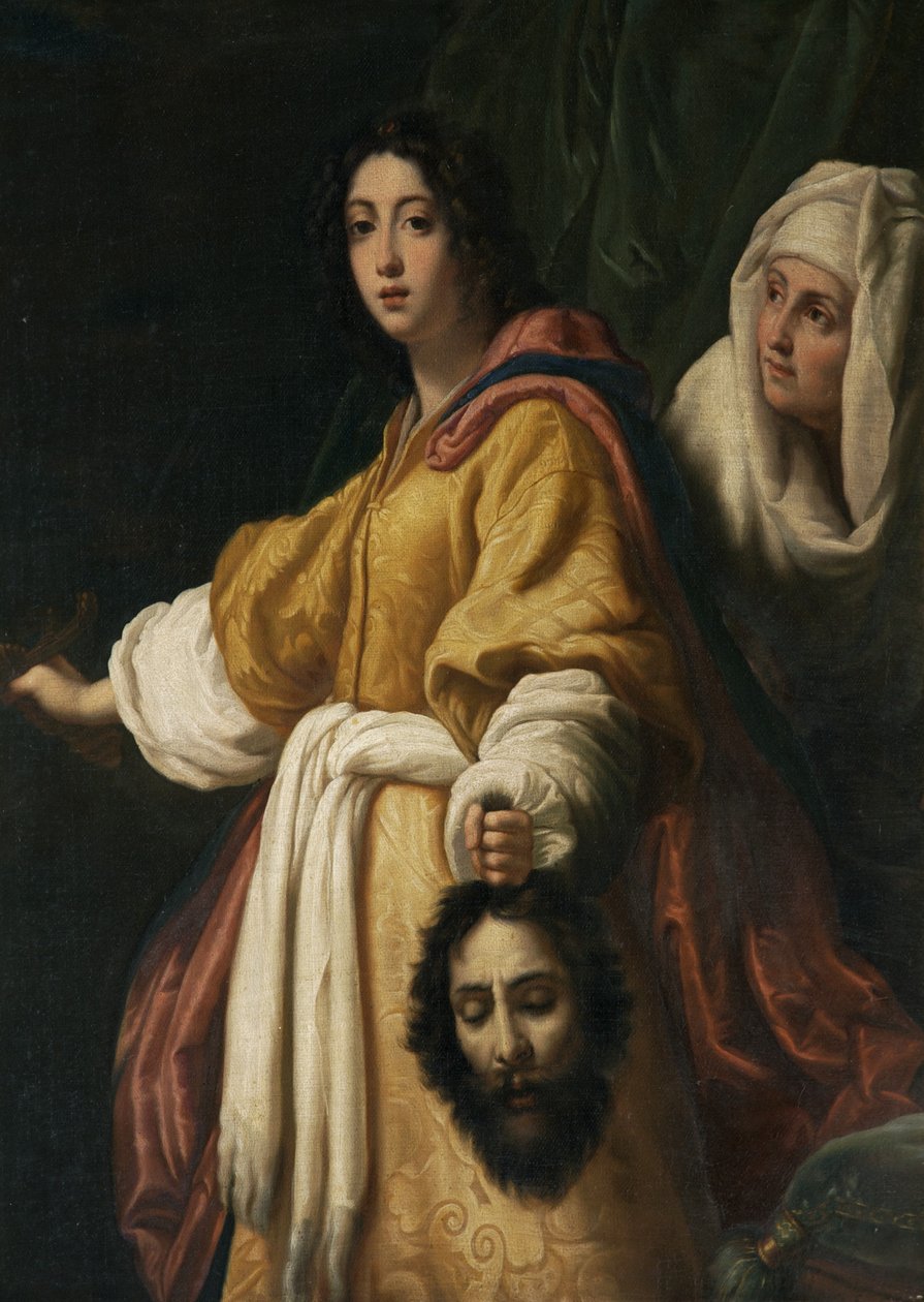 Judyta z głową Holofernesa (olej na płótnie) autorstwa Cristofano (after) Allori