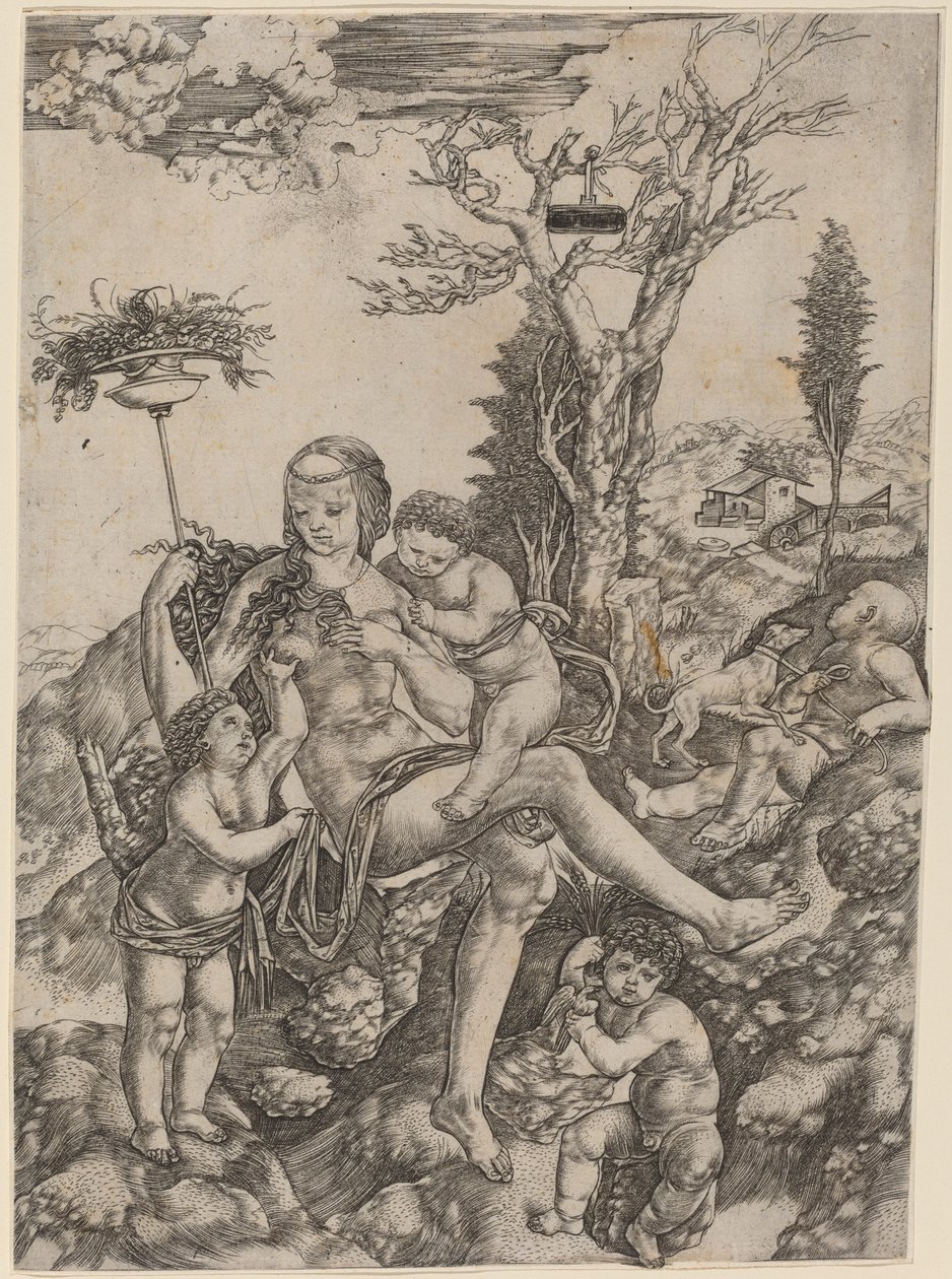 Alegoria Matki Ziemi autorstwa Cristofano Robetta