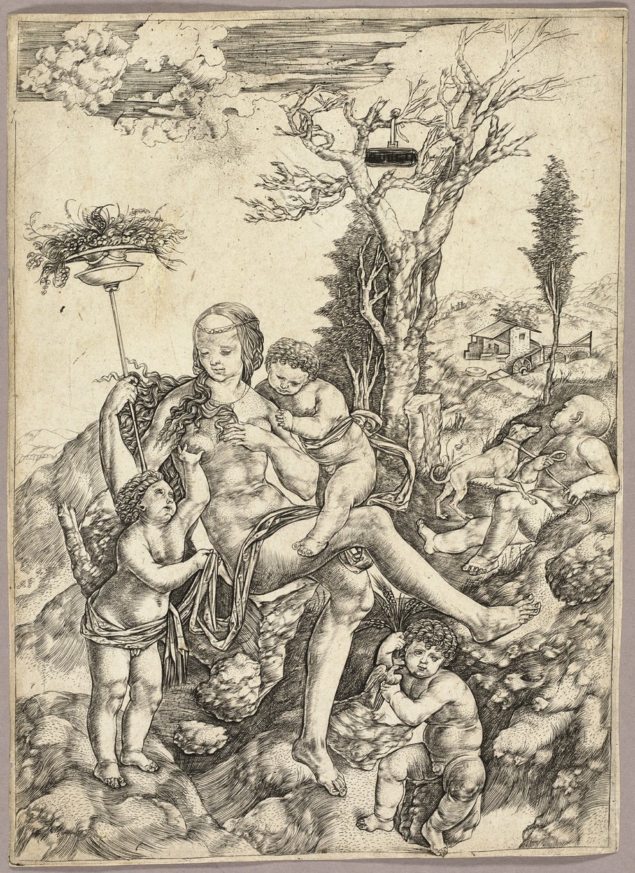Alegoria obfitości autorstwa Cristofano Robetta