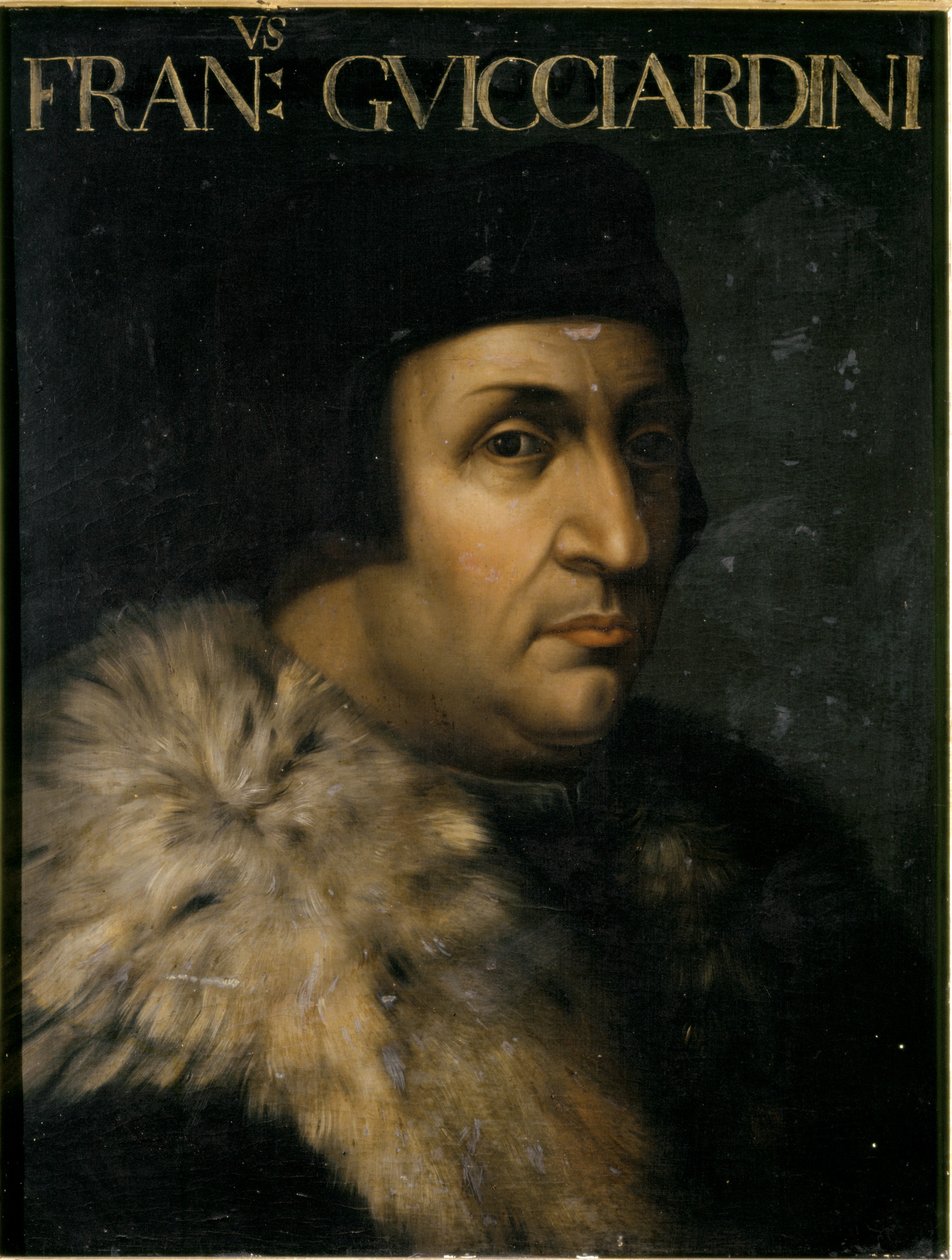 GUICCIARDINI Francesco, Portret. przed 1605 (olej na drewnie) autorstwa Cristofano dell