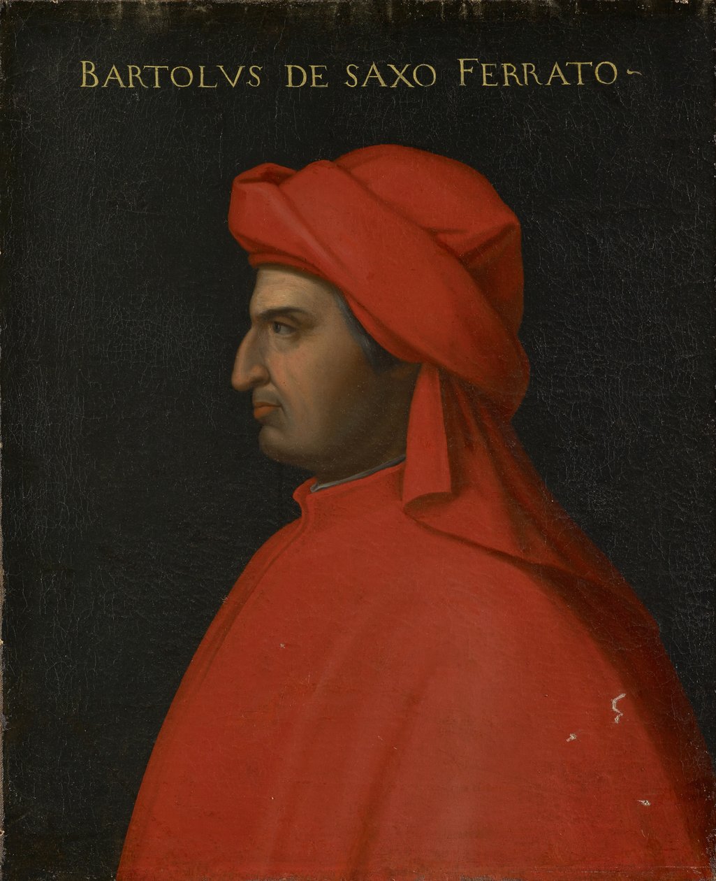 Portret Bartolo da Sassoferrato, ok. 1560 autorstwa Cristofano dell Altissimo