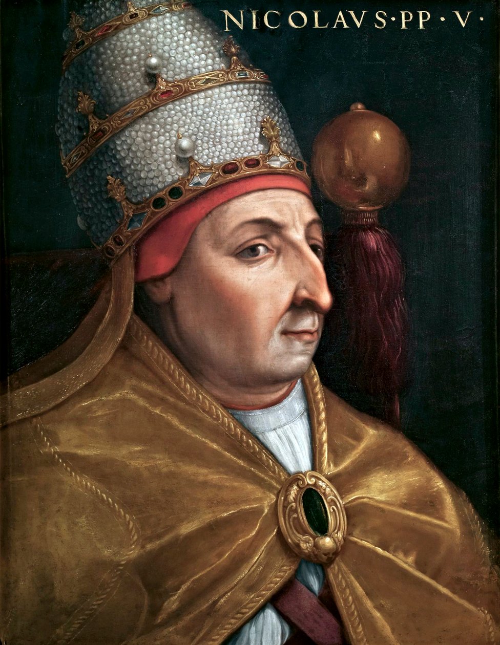 Portret papieża Mikołaja V autorstwa Cristofano dell Altissimo