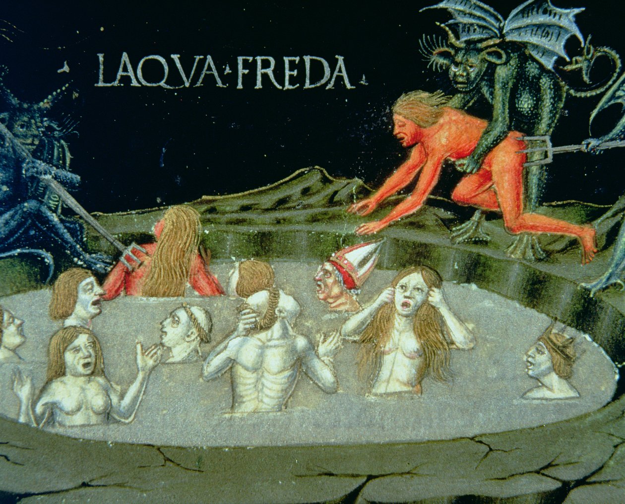 Fol.154r Sąd Ostateczny: Ból Piekieł (welum) autorstwa Cristoforo De Predis