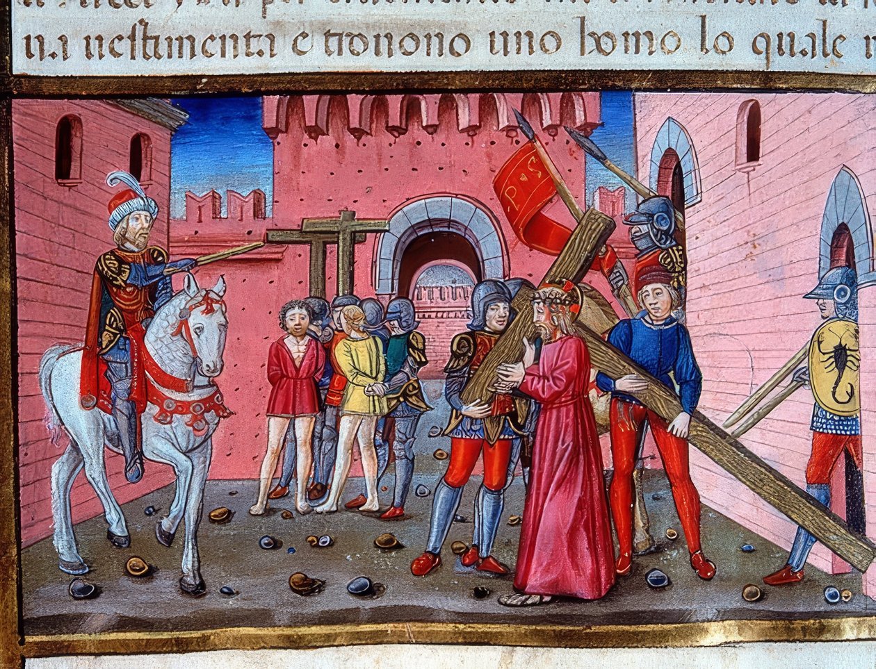 Chrystus dźwigający krzyż (ok. 115v). 1476 autorstwa Cristoforo De Predis