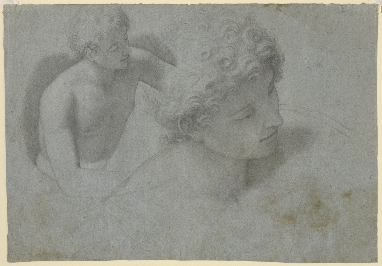 Dwa studia młodzieńca, ok. 1600-10 autorstwa Cristoforo Roncalli