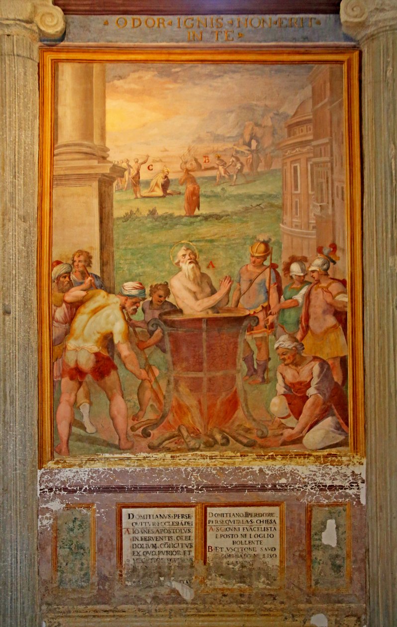 Św. Jan gotowany w oleju autorstwa Cristoforo and Tempesta, Antonio Roncalli