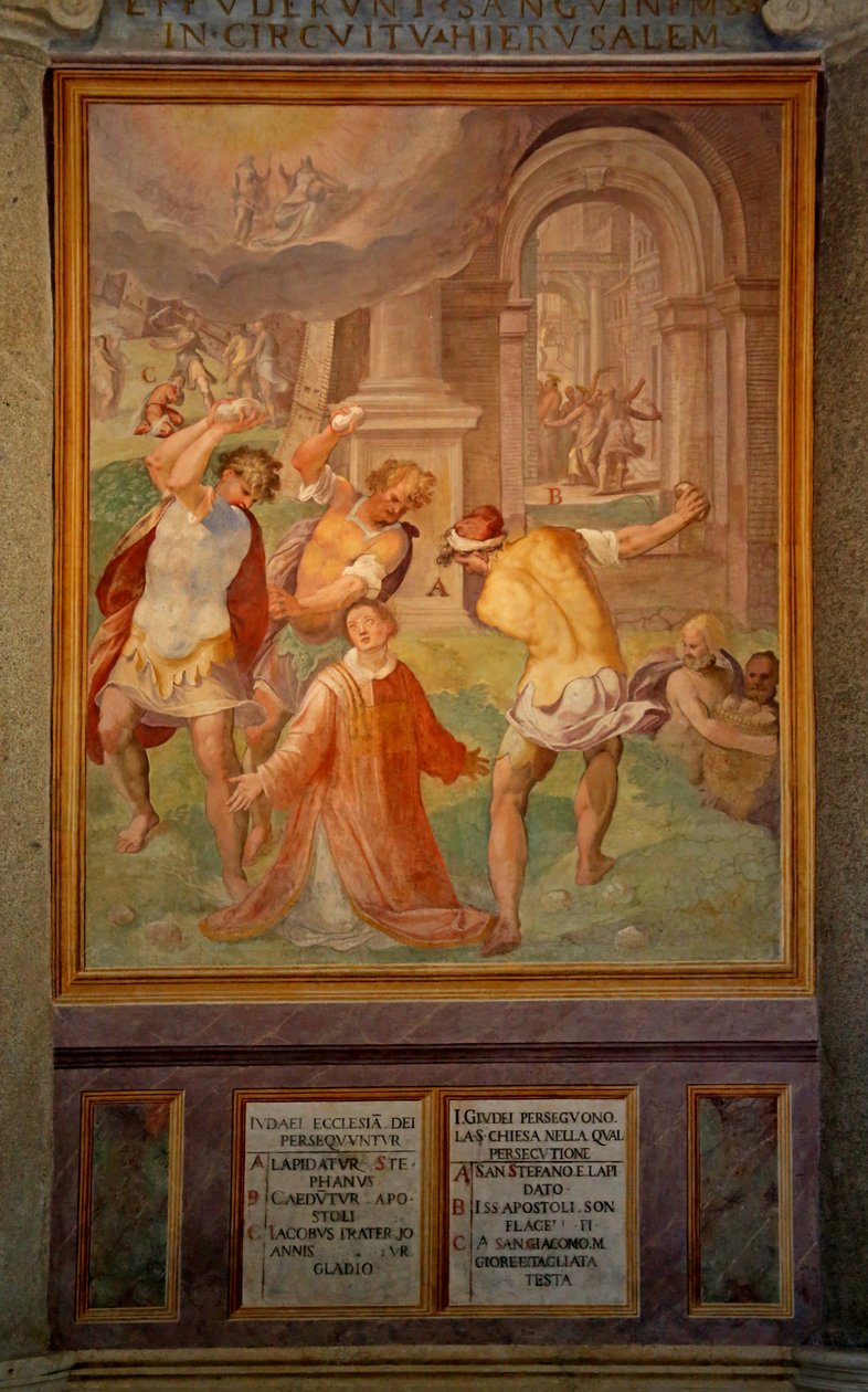 Męczeństwo św. Szczepana autorstwa Cristoforo and Tempesta, Antonio Roncalli
